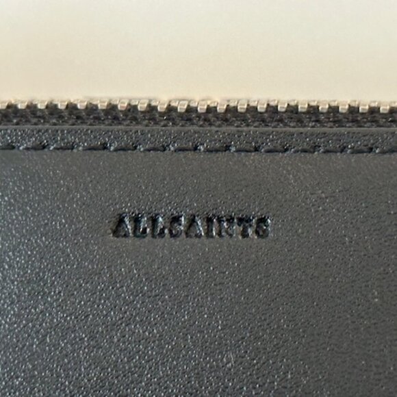 ALL SAINTS Fetch Snake Print Leather Crossbody bag with removable chain strap - Picture 4 of 12